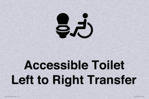 Accessible Toilet with Left to Right Transfer